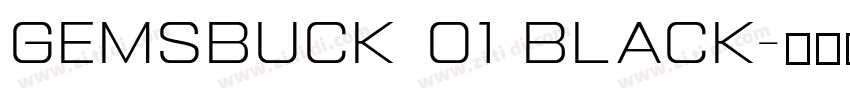 Gemsbuck 01 Black字体转换